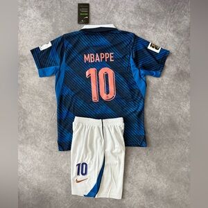 France Home Soccer Set for Kids Mbappe  #10
